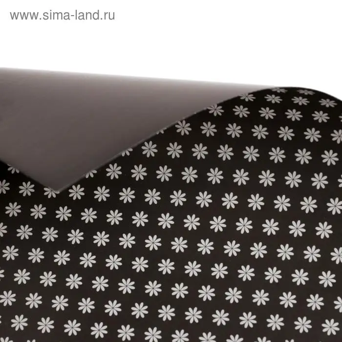 Картон цветной двусторонний А4, 6 листов, 6 цветов  Картон цветной двусторонний А4, 6 листов, 6 цветов "Ромашки", 200 г/м², с рисунком