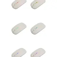 Мышь MB-2.4 беспроводная, оптическая, подсветка, 800-1600 dpi, USB, Bluetooth, белая