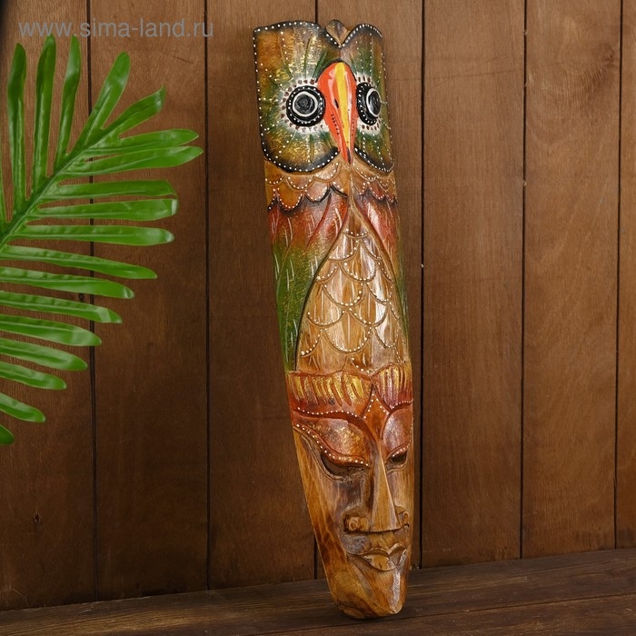 Интерьерный сувенир маска Интерьерный сувенир маска "Совушка" 50х12х5 см