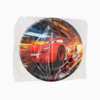 Тарелка одноразовая 18 см, набор 10 шт, Машинки