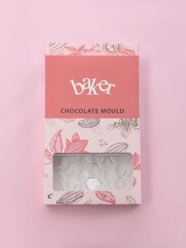 Форма для шоколада KONFINETTA &laquo;Соты&raquo;, пластик, 27.5&times;17.5&times;2.5 см, 3 ячейки 15.3&times;7.5&times;0.8 см, прозрачная