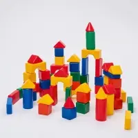 Кубики детские, пластиковые, цветные, 72 штуки, 6&times;6 см