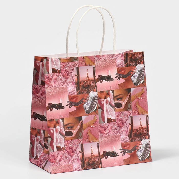 Пакет подарочный, упаковка, «Счастье в бабках», 22 х 22 х 11 см Пакет подарочный, упаковка, «Счастье в бабках», 22 х 22 х 11 см