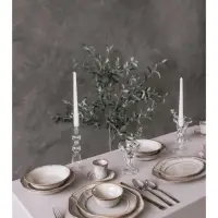 Салатник Magistro Vintage, 600 мл, 19&times;5 см, фарфор, серый