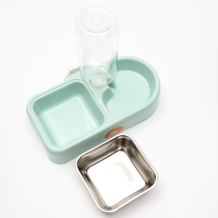 Комплекс автопоилка и автокормушка 26,5 х *16,5 х 22 см, голубой Комплекс автопоилка и автокормушка 26,5 х *16,5 х 22 см, голубой