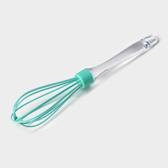 Венчик для взбивания Доляна «Лёд», 25 см, цвет бирюзовый Венчик для взбивания Доляна «Лёд», 25 см, цвет бирюзовый