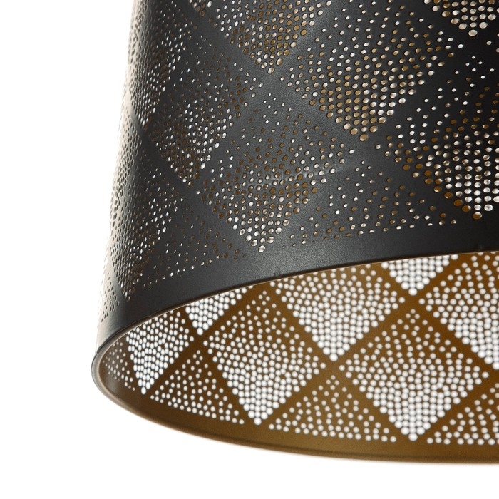 Светильник BayerLux Светильник BayerLux "Ромбы" Е27 40Вт черный золото 35х35х25-90см