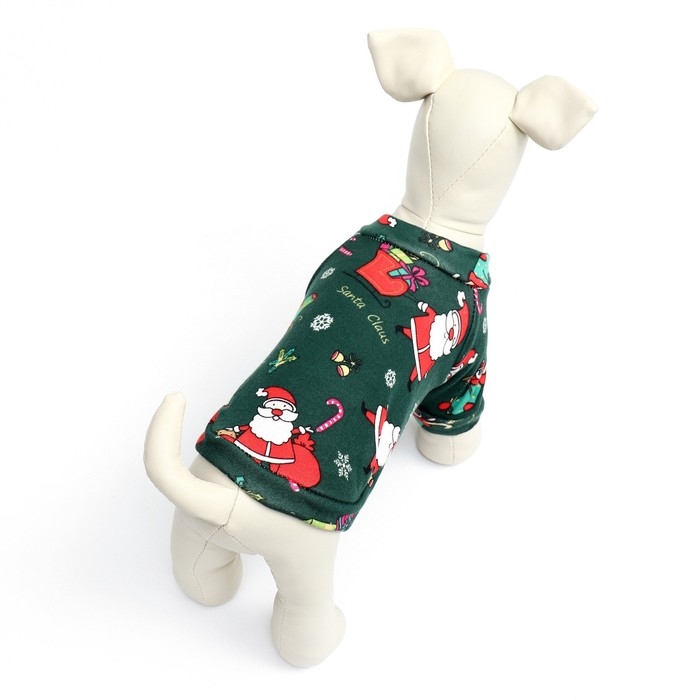 Новый год. Кофта новогодняя для животных Новый год. Кофта новогодняя для животных "Подарки", размер XS, зелёный (ДС 20, ОШ 22, ОГ 30 см)