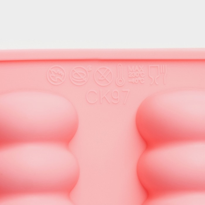 Форма для выпечки Доляна «Сладости. Бабл», силикон, 12 ячеек, 28×16×2 см, цвет розовый Форма для выпечки Доляна «Сладости. Бабл», силикон, 12 ячеек, 28×16×2 см, цвет розовый