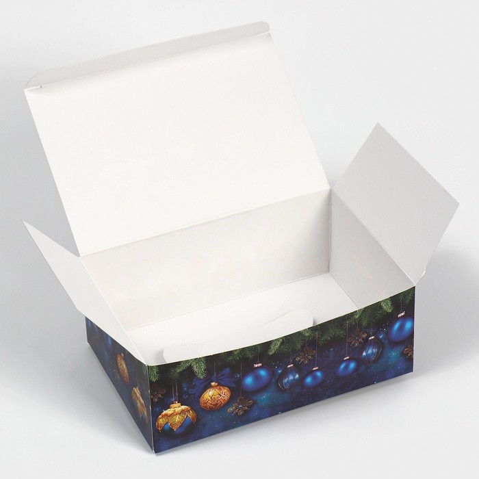 Подарочная коробка складная, новогодняя«Новогодние шары», 18 х 12 х 7 см, Новый год Подарочная коробка складная, новогодняя«Новогодние шары», 18 х 12 х 7 см, Новый год