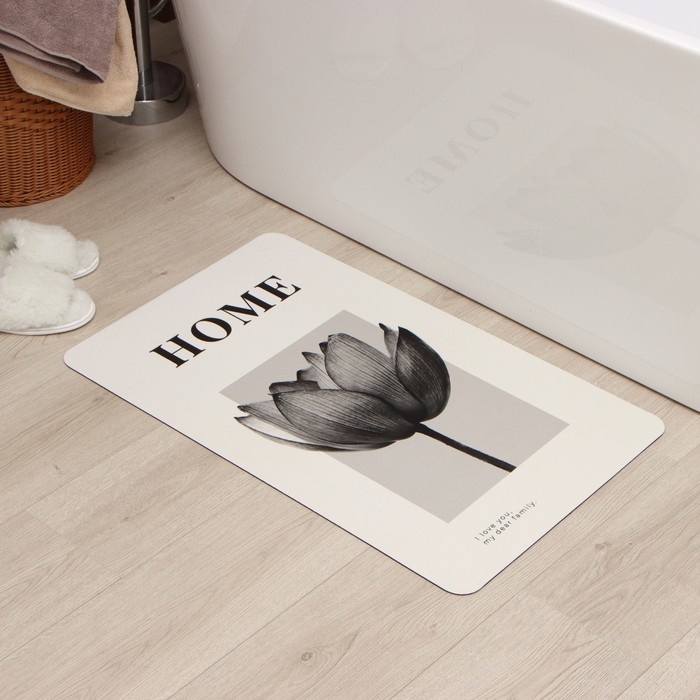 Коврик для ванной Этель Коврик для ванной Этель "Home", 48х78 см