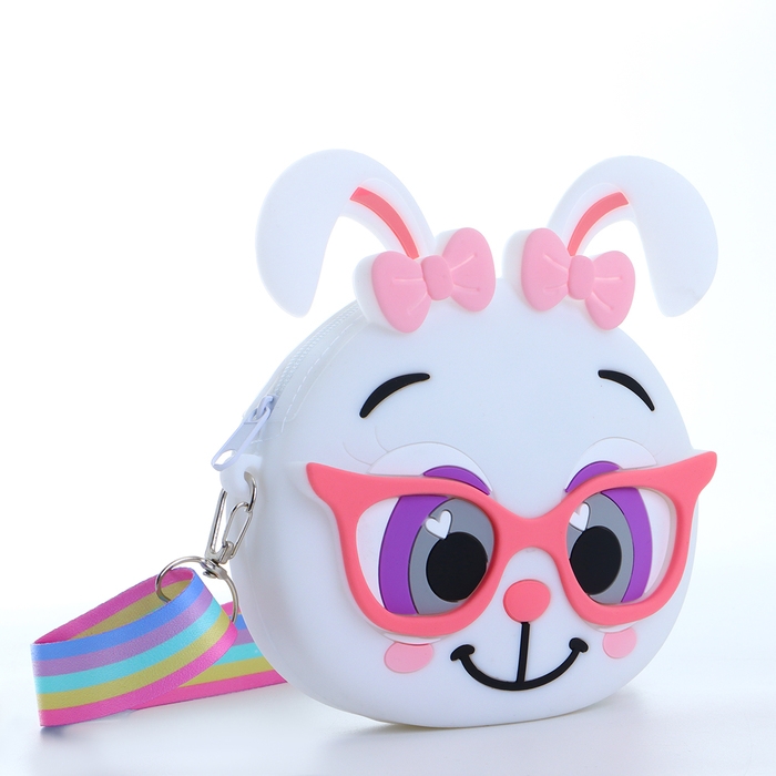 Сумка детская на молнии «Выбражулька», цвет белый