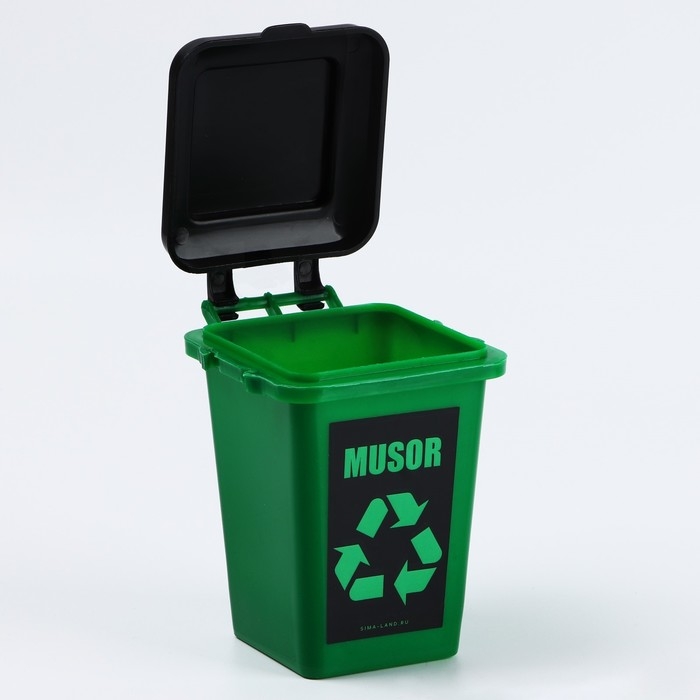 Мусорное ведро настольное «MUSOR», 12 х 9 см Мусорное ведро настольное «MUSOR», 12 х 9 см
