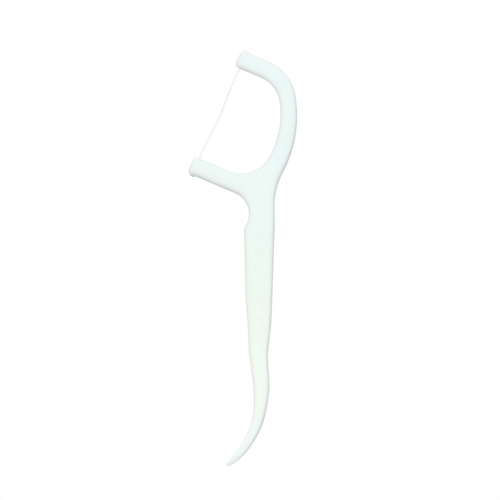 Зубная нить в пластиковом держателе, индивидуальная упаковка, набор 50 шт. Зубная нить в пластиковом держателе, индивидуальная упаковка, набор 50 шт.