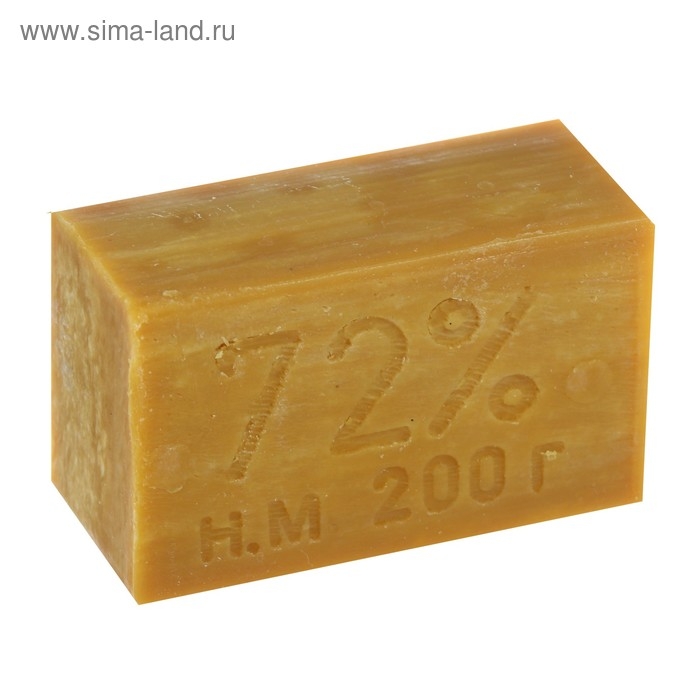 Мыло хозяйственное твердое 72%, без упаковки,  200 г Мыло хозяйственное твердое 72%, без упаковки,  200 г
