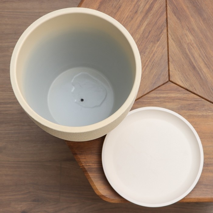 Горшок цветочный Горшок цветочный "Саванна бежевый бутон №8 ", 22 л