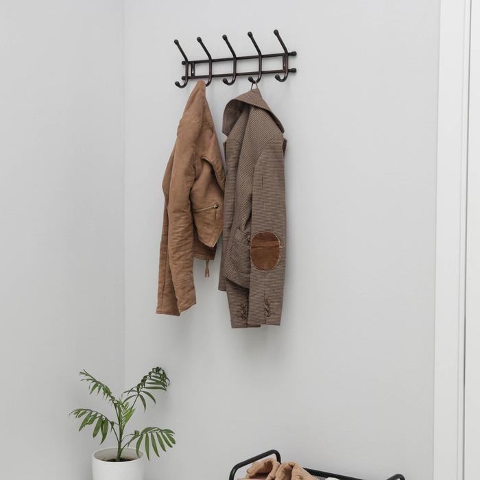 Вешалка настенная «Уют », 5 крючков, цвет медный антик Вешалка настенная «Уют », 5 крючков, цвет медный антик