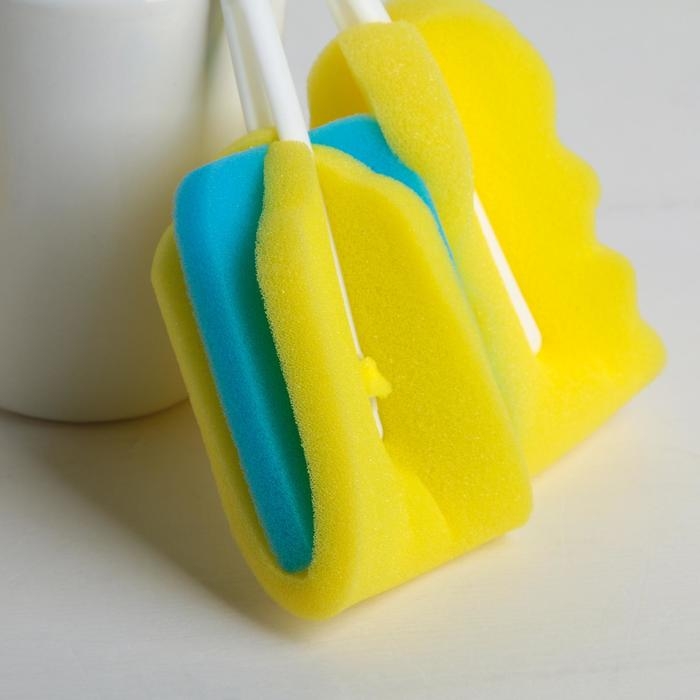 Набор ёршиков для посуды, 4 шт, цвет МИКС Набор ёршиков для посуды, 4 шт, цвет МИКС