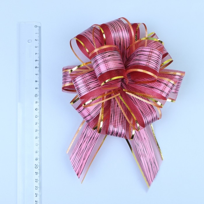 Бант-шар №5  Бант-шар №5 "Узор", цвет красный