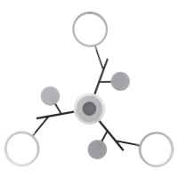 Люстра с ПДУ 2300/7WT LED 150Вт 3000-6000К белый 75х75х9 см BayerLux