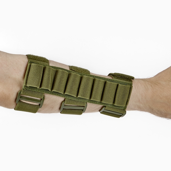 Патронташ охотничий на руку, нейлон, на 8 патронов, хаки Патронташ охотничий на руку, нейлон, на 8 патронов, хаки