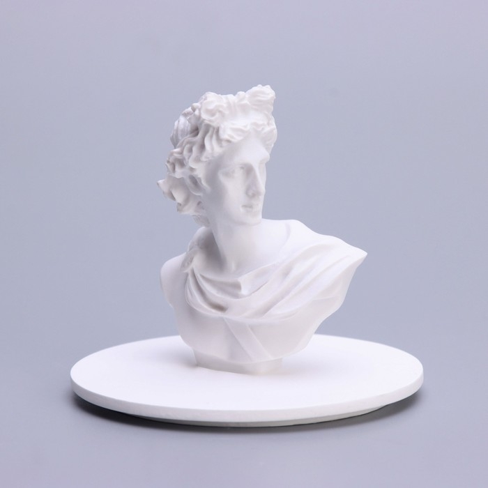 Свеча в бетоне ароматическая  Свеча в бетоне ароматическая "Аполлон", шалфей и морская соль, 13х7 см, соевый воск, 160 г