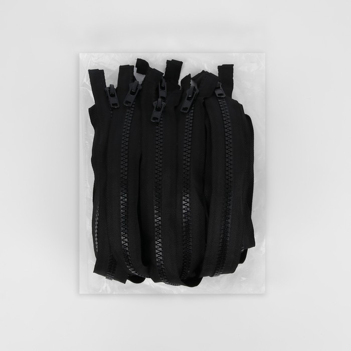 Молния «Трактор», №8, разъёмная, 2 замка, замки автомат, 100 см, цвет чёрный, цена за 1 штуку Молния «Трактор», №8, разъёмная, 2 замка, замки автомат, 100 см, цвет чёрный, цена за 1 штуку