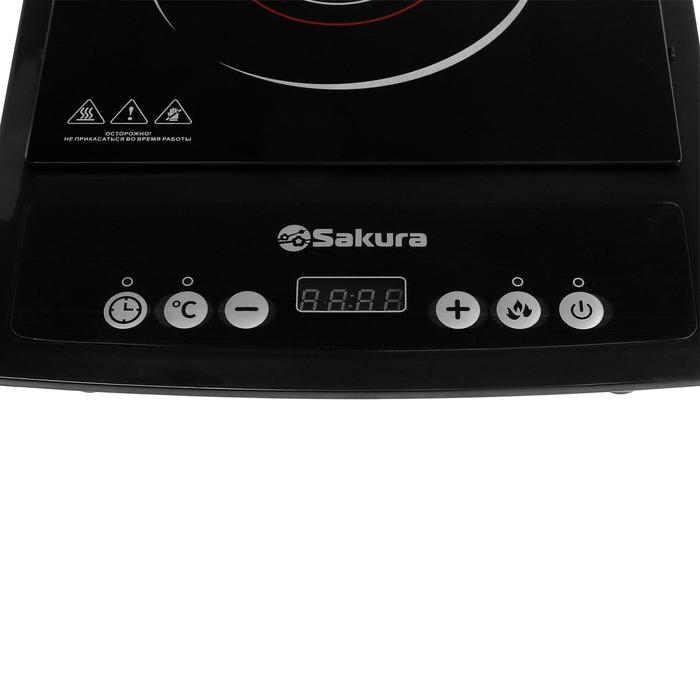 Плитка индукционная Sakura SA-7152RF, 2000 Вт, 1 конфорка, чёрная Плитка индукционная Sakura SA-7152RF, 2000 Вт, 1 конфорка, чёрная