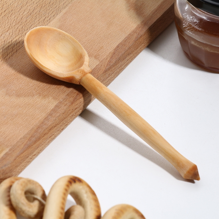 Ложка деревянная, чайная, варёная Ложка деревянная, чайная, варёная