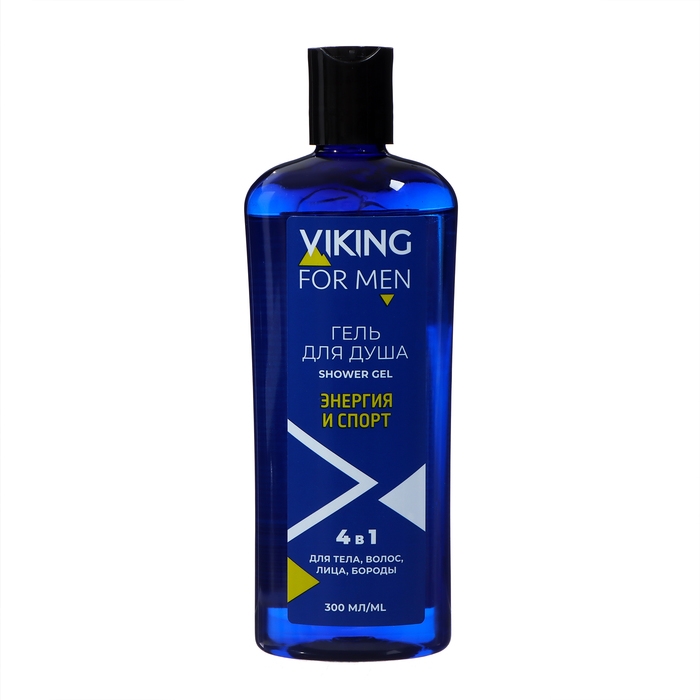 Гель для душа Viking 4 в 1, Sport Energy для тела, волос, лица, бритья, 300 мл Гель для душа Viking 4 в 1, Sport Energy для тела, волос, лица, бритья, 300 мл
