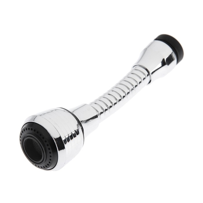 Аэратор ZEIN, регулировка потока, на гибком шланге, 140 мм, универсальный, пластик Аэратор ZEIN, регулировка потока, на гибком шланге, 140 мм, универсальный, пластик