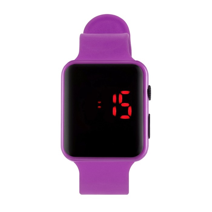 Часы наручные электронные с силиконовым ремешком Часы наручные электронные с силиконовым ремешком