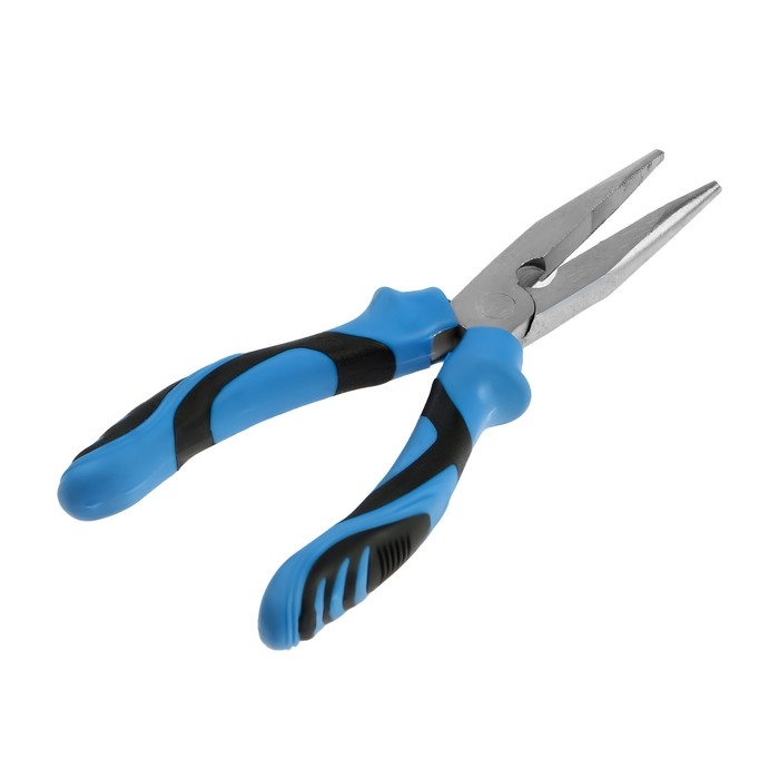 Длинногубцы ТУНДРА, сталь 45, никелированные, 2К рукоятки, 200 мм Длинногубцы ТУНДРА, сталь 45, никелированные, 2К рукоятки, 200 мм