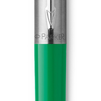 Ручка шариковая Parker Jotter Color М, корпус пластиковый, зелёный, синие чернила, блистер