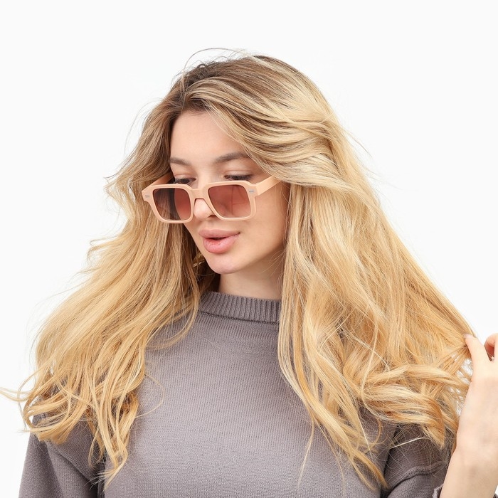 Очки солнцезащитные Очки солнцезащитные "OneSun", uv 400, дужка 15 см, ширина 14 см, линза 3.7 х 4.5 см