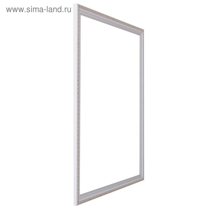 Рама для картин (зеркал) 40 х 50 х 2,6 см, пластиковая, Calligrata 6429, белая-золотая Рама для картин (зеркал) 40 х 50 х 2,6 см, пластиковая, Calligrata 6429, белая-золотая