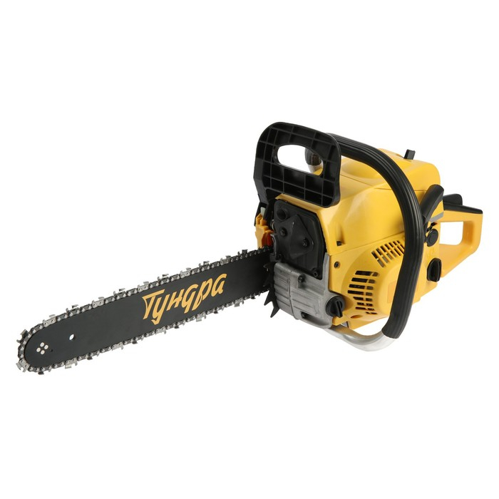 Бензопила ТУНДРА, 11500 об/мин, 400 мм, 16 Бензопила ТУНДРА, 11500 об/мин, 400 мм, 16", 64 звена, 0.325", 1.5 мм, 2.5 л.с., 45 см3