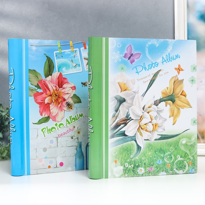 Фотоальбом магнитный 20 листов Фотоальбом магнитный 20 листов "Цветочный" МИКС 29х24,5х2,5 см