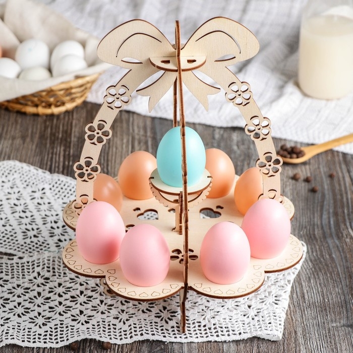 Подставка для яиц пасхальная, 9 ячеек, 22×22×29 см Подставка для яиц пасхальная, 9 ячеек, 22×22×29 см