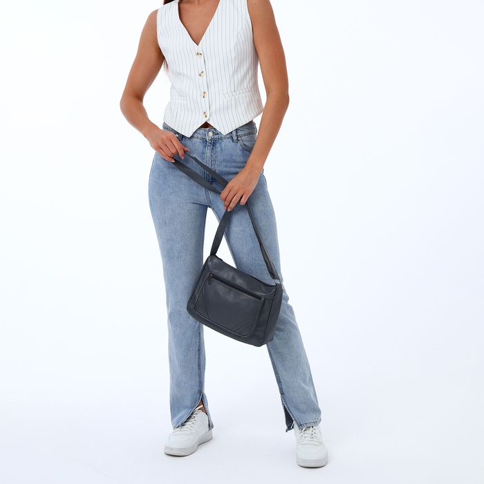 Сумка женская на молнии, цвет чёрный Сумка женская на молнии, цвет чёрный