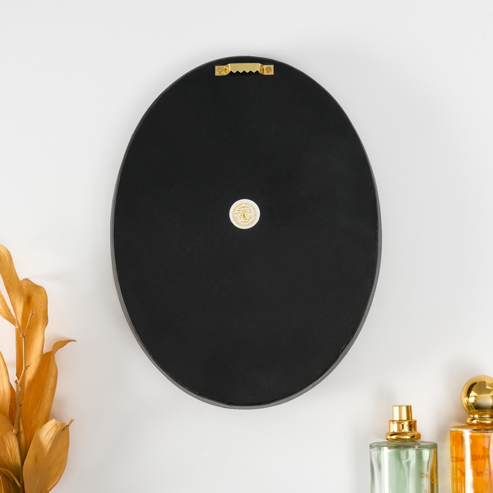 Панно интерьерное полистоун  Панно интерьерное полистоун "Паук" чёрный с золотом 19х4х24 см