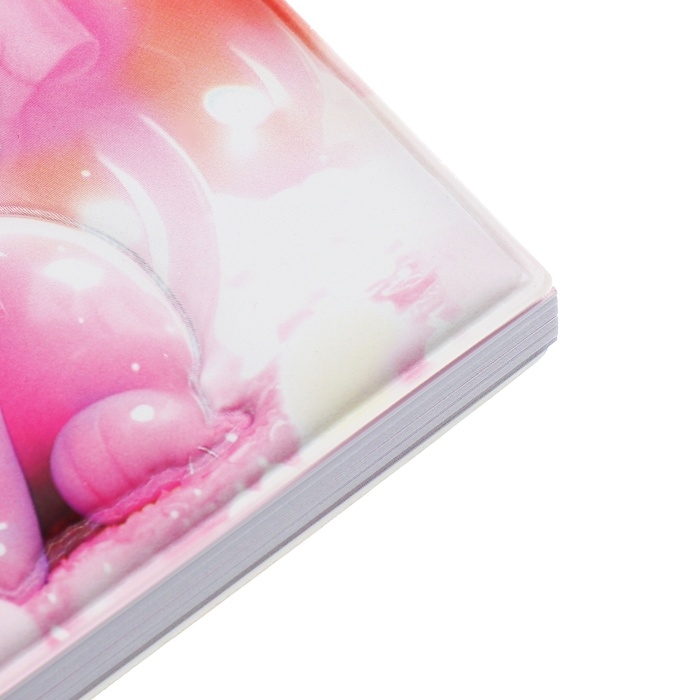 Записная книжка подарочная на гребне 80л,линия, цветной блок,обложка ПВХ 3D Кошка(10х10,5см) 10539 Записная книжка подарочная на гребне 80л,линия, цветной блок,обложка ПВХ 3D Кошка(10х10,5см) 10539