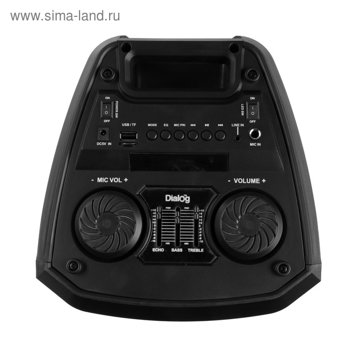 Портативная караоке система Dialog Oscar AO-12, 30 Вт, FM, AUX, USB, BT, Li-Ion 3600 мАч Портативная караоке система Dialog Oscar AO-12, 30 Вт, FM, AUX, USB, BT, Li-Ion 3600 мАч