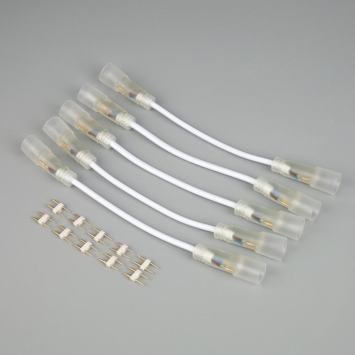 Набор гибких коннекторов Luazon Lighting для гибкого неона 16 мм, 5 см, 5 штук Набор гибких коннекторов Luazon Lighting для гибкого неона 16 мм, 5 см, 5 штук