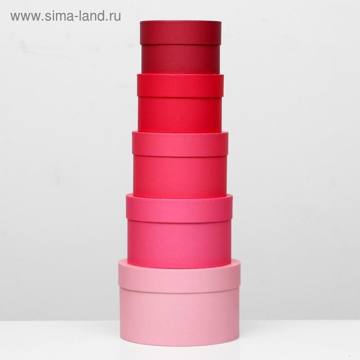 Набор круглых коробок 5 в 1 Набор круглых коробок 5 в 1 "Пантон 200", 23 х 23 х 14 - 15 х 15 х 10 см