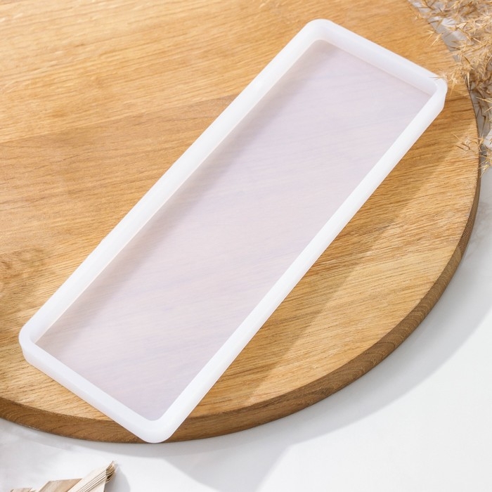 Молд Доляна «Прямоугольник», силикон, 26×9,5×1,1 см, прозрачный