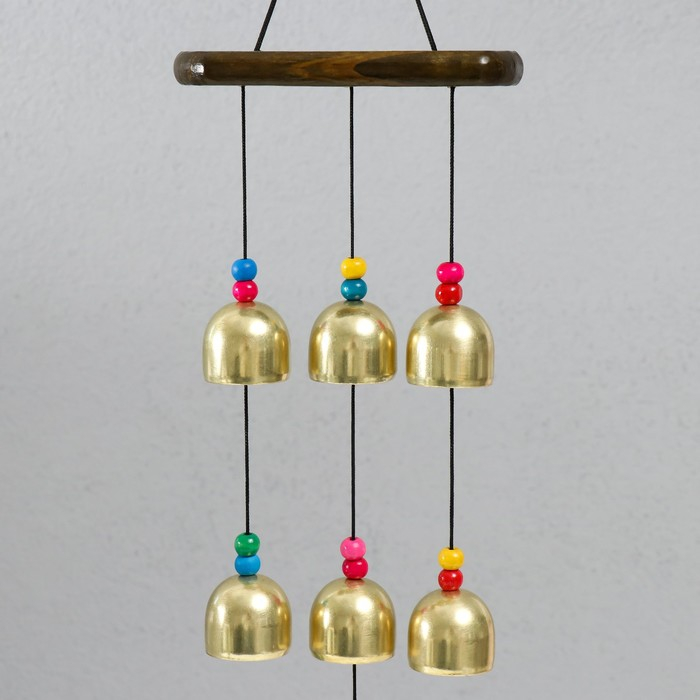 Музыка ветра металл Музыка ветра металл "Эйфелева башня" 7 колокольчиков 60 см