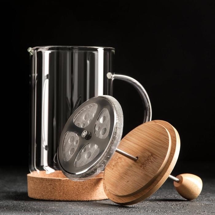 Чайник заварочный френч - пресс «Эко cork», 800 мл Чайник заварочный френч - пресс «Эко cork», 800 мл