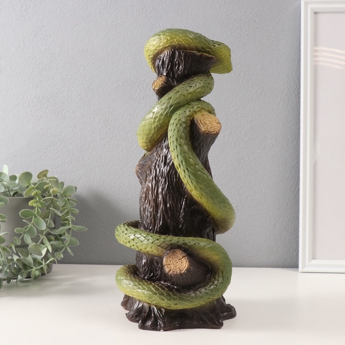 Фигурка Фигурка "ЗМЕЯ НА ПЕНЬКЕ" 33 х 14 х 15 см.