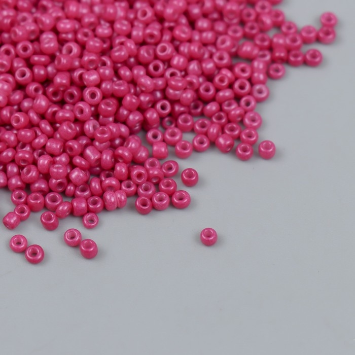 Бисер стекло 12/0  Бисер стекло 12/0 "Розовый" металлик 450 гр